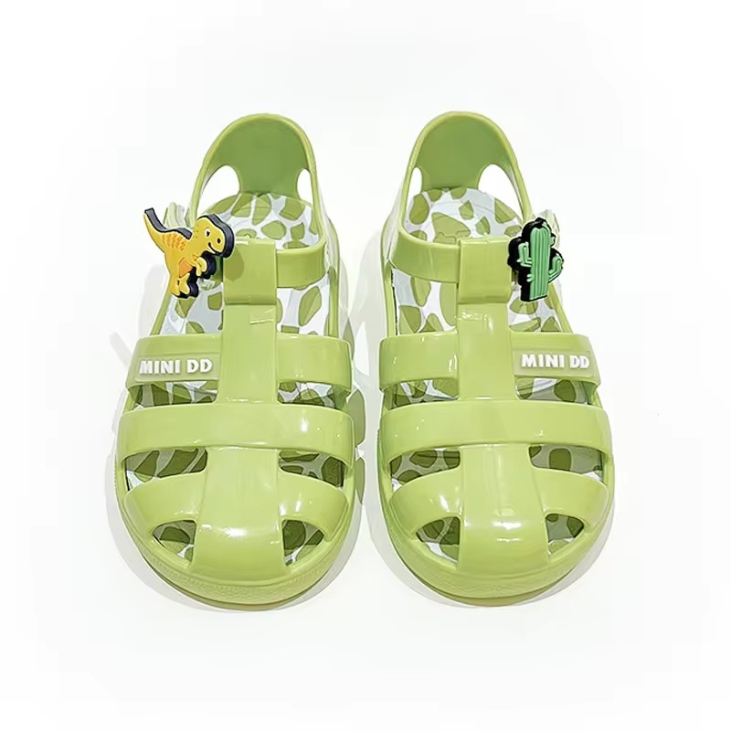 MINI DD Jelly Removeable Charm Sandals Lime Green